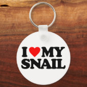 I LIEBE MY SNAIL SCHLÜSSELANHÄNGER (Vorderseite)