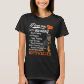 I Liebe My Sock Stealing - Leash Pulling Rottweile T-Shirt (Vorderseite)