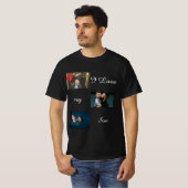 I Liebe My Son Custom 3 Foto Collage T - Shirt (Vorne ganz)