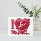 I Liebe My Sons red - heart Postkarte (Stehend Vorderseite)