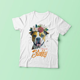 I Liebe My Staffy - Staffordshire Bull Terrier T-Shirt
