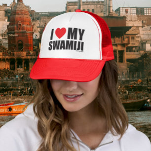 I Liebe My Swamiji - Spiritueller Yoga Truckerkappe