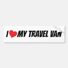 I Liebe My Travel Van Liebe Heart Autoaufkleber