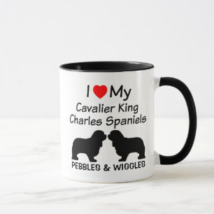 I Liebe My Two Cavalier King Charles Spaniel Hunde Tasse