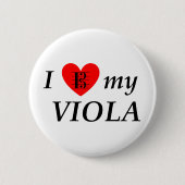 I Liebe My Viola (I Heart My Viola) Button (Vorderseite)