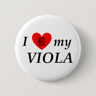 I Liebe My Viola (I Heart My Viola) Button