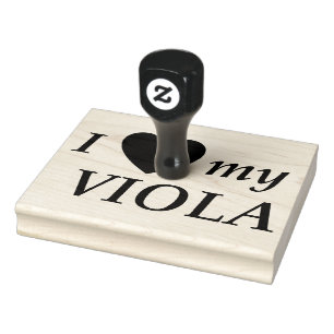 I Liebe My Viola (I Heart My Viola) Gummistempel