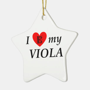 I Liebe My Viola (I Heart My Viola) Keramikornament