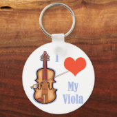 I Liebe My Viola Schlüsselanhänger (Vorderseite)