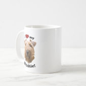 I Liebe My Welshie Welsh Terrier Foto Kaffeetasse (Vorderseite Links)