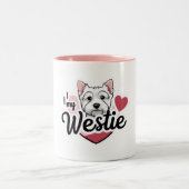 I Liebe My Westie Dog Tasse (Mittel)
