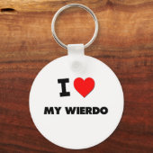 I Liebe My Wierdo Schlüsselanhänger (Vorderseite)