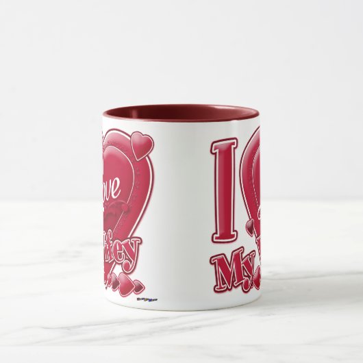 I Liebe My Wifey red - heart Tasse (Zentrum)