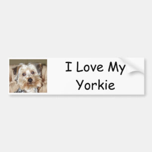 I Liebe My Yorkie Autoaufkleber