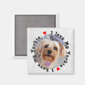 I Liebe My Yorkie Magnet (Vorderseite/Rückseite)