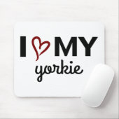I Liebe My Yorkie Mousepad (Mit Mouse)
