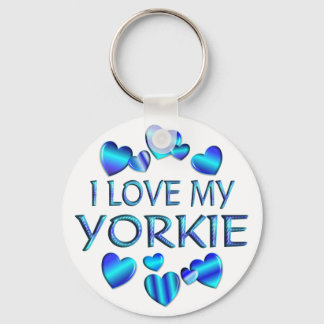 I Liebe My Yorkie Schlüsselanhänger