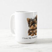 I Liebe My Yorkshire Terrier Kaffeetasse (Vorderseite Links)