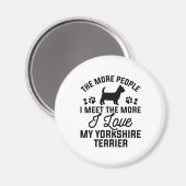 I Liebe My Yorkshire Terrier Magnet (Vorderseite/Rückseite)