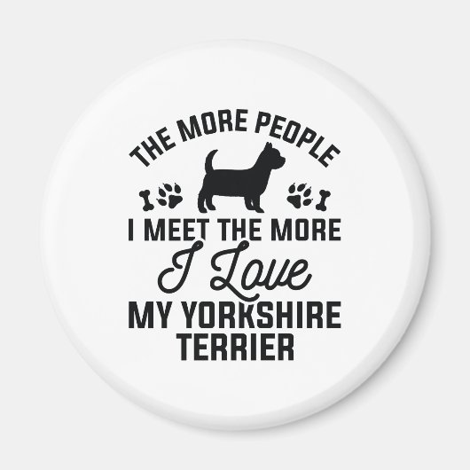 I Liebe My Yorkshire Terrier Magnet (Vorne)