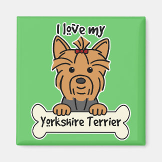 I Liebe My Yorkshire Terrier Magnet