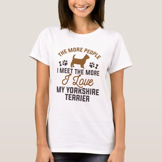 I Liebe My Yorkshire Terrier T-Shirt (Vorderseite)