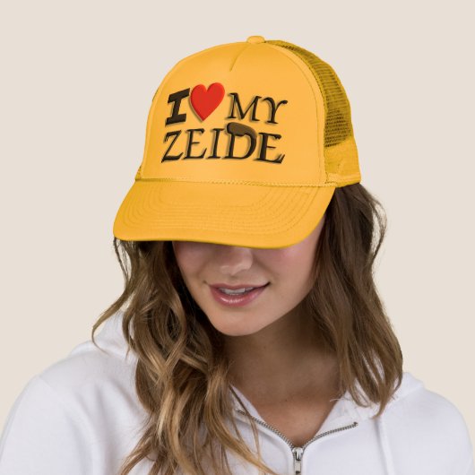 I Liebe my Zeide Truckerkappe (Beispiel)