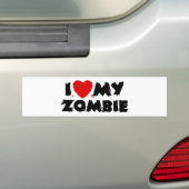 I Liebe My Zombie Autoaufkleber (Auf Auto)