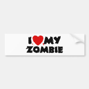 I Liebe My Zombie Autoaufkleber
