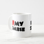 I Liebe My Zombie Kaffeetasse (Vorderseite Links)