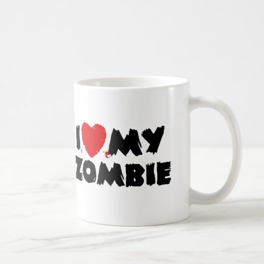 I Liebe My Zombie Kaffeetasse (Rechts)