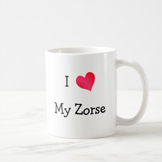 I Liebe My Zorse Kaffeetasse (Rechts)