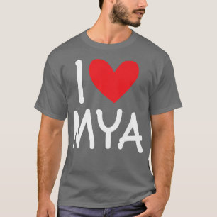 I Liebe Mya Name Personalisiert Girl BESTE FREUNDI T-Shirt