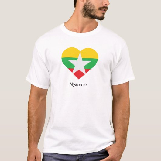 I Liebe Myanmar T-Shirt (Vorderseite)
