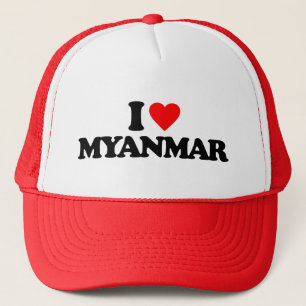 I LIEBE MYANMAR TRUCKERKAPPE