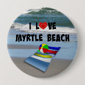I Liebe Myrtle Beach Button (Vorderseite)