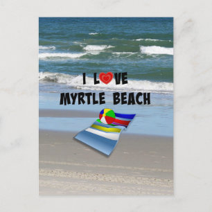 I Liebe Myrtle Beach Postkarte