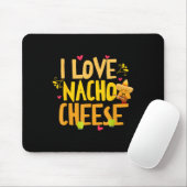 I Liebe Nacho Cheese Mexican Funny Cinco De Mayo C Mousepad (Mit Mouse)