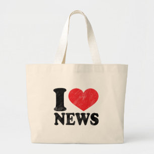 I Liebe-Nachrichten Jumbo Stoffbeutel