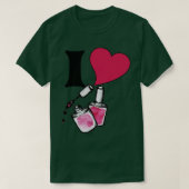 I Liebe Nagellack T-Shirt (Design vorne)