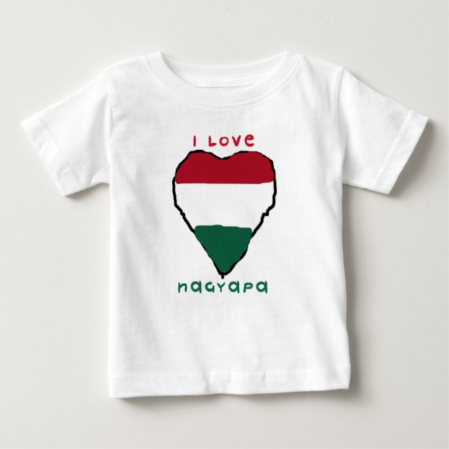 I Liebe Nagyapa Säuglings-T - Shirt (Vorderseite)