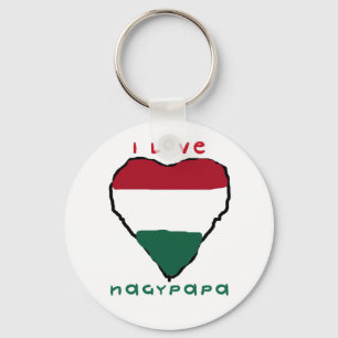 I Liebe Nagypapa Schlüsselanhänger