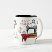 I Liebe Nähen Zweifarbige Tasse (VorderseiteRechts)