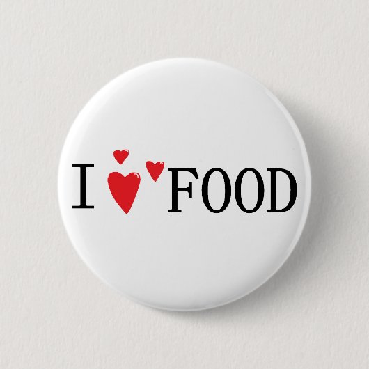 I Liebe-Nahrung Button (Vorderseite)
