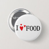 I Liebe-Nahrung Button (Vorne & Hinten)