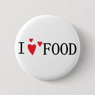 I Liebe-Nahrung Button