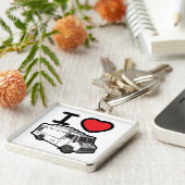 I Liebe-Nahrungsmittel-LKWs! Schlüsselanhänger (Seite)