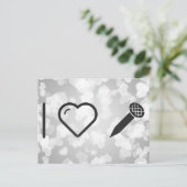 I Liebe Nails Postkarte (Stehend Vorderseite)