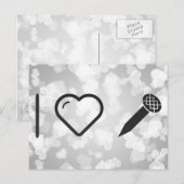 I Liebe Nails Postkarte (Vorne/Hinten)