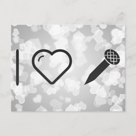 I Liebe Nails Postkarte (Vorderseite)